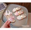 Girls' 2026 Summer Open-Toe Princess Sandals: Soft Sole, Stylish Beach Shoes