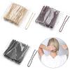 50pcs 5cm Hair Pins Metal U Shape Hairpins For Women Girls Headpiece Wedding Bride Head Jewelry Decor Headwear Hair Accessories