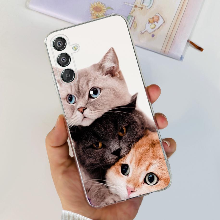 For Samsung Galaxy M15 5G Case SM-M156B Luxury Marble Clear Silicone Soft TPU Phone Cover For Samsung Galaxy F15 5G