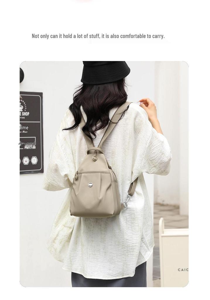 High-Value Multi-Layer Nylon Fashion Backpack - Versatile Single Shoulder Casual Women's Bag, Korean Style