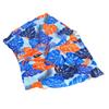 Men Printed Beach Shorts Adjustable Double Layered Elastic Waist Male Shorts for Gentlemen Light Blue M