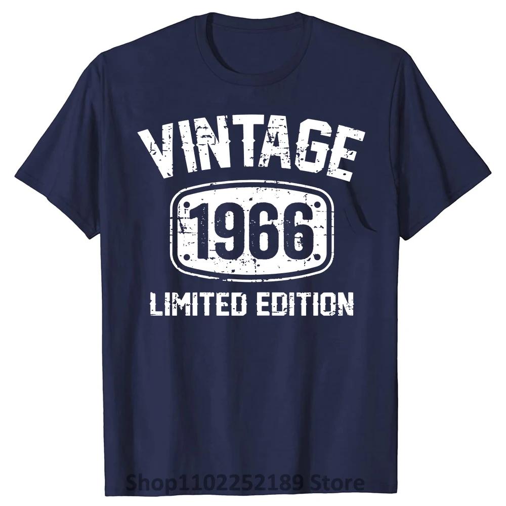 Rolig 59-åring Vintage 1966 Begränsad Upplaga 59-årsfödelsedag T-shirts Sommarstil Grafisk Bomull Julklappar T-shirt Herr