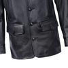 Long Jacket Men Genuine Cow Leather Wind Coat Classic Black Plus Size Jackets Casual Cloths