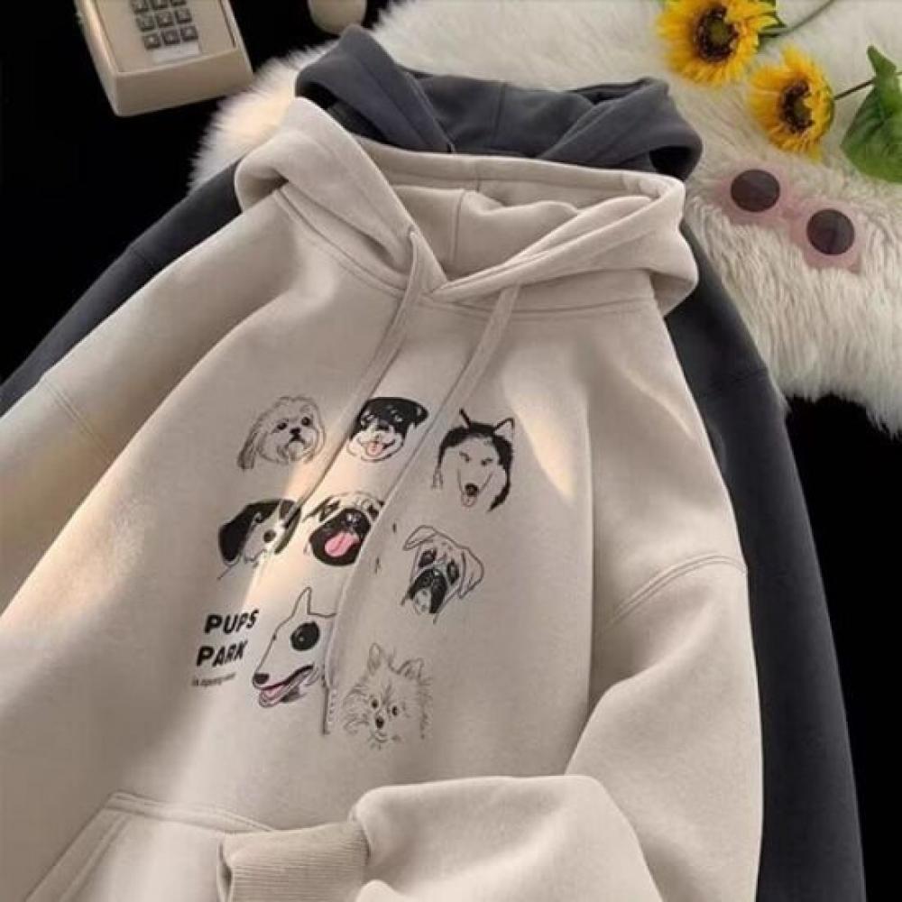 Navava Unisex Fleece Printed Long Sleeve Hoodie Nt2080