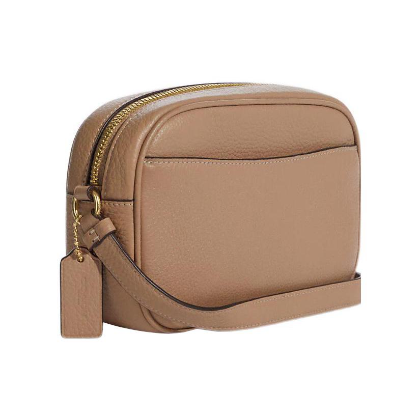 Ny COACH Jamie Lær Kameraveske, Skulderveske, Crossbody-veske Liten Dame Khaki CA069-IMTAU