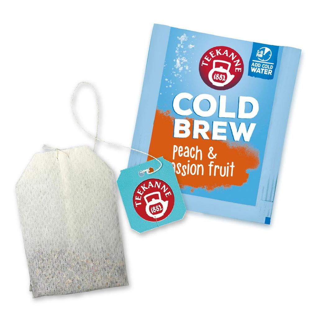 Pompadour Cold Brew Peach Passion Fruit 18 Tea Bags 71331 X 10 Packs &