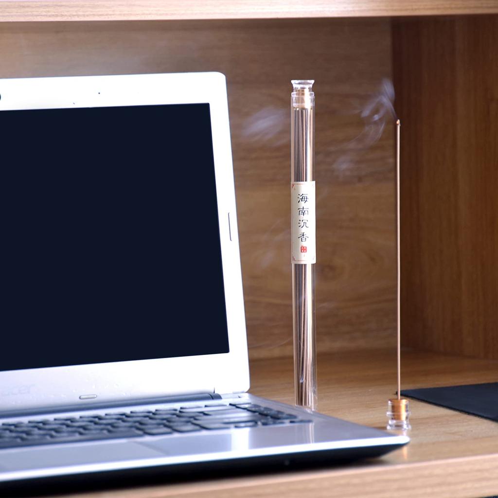 REN JIAN YOU WEI Sandelholz und Fruchtig-Blumige Räucherstäbchen mit 40 Stäbchen Räucherwerk, Agarholz, Duft, Halter, (Hainan Chenxiang)