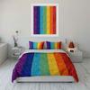 Regenbogen Glitzer Bettwäsche Set Bettwäsche Bettbezug Set Bettbezug Kissenbezüge  (1 * Bettbezug 2 * Kissenbezüge, ohne Bettdecke)