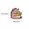 50pcs PVC Animal Graffiti Stickers - Cute, Gluttonous Cartoon Decorations for DIY Stationery & Suitcases