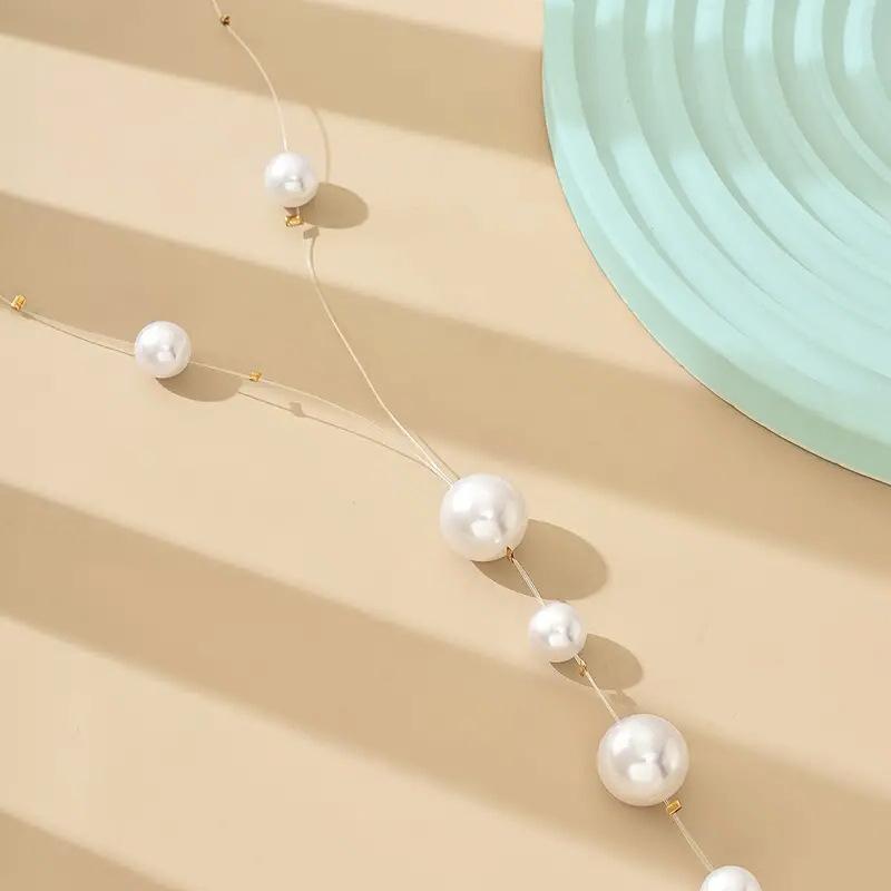 1 French Y-shaped Necklace Sweater Chain Temperament Banquet