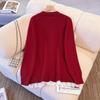 Nuovo Cardigan a Maglia da Donna Autunno-Inverno Taglia Larga con Ricamo in Pizzo e Scollo a V come Strato Base per Capispalla