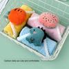 Washroom Animal Hand Towel Kitchen Bathroom Coral Velvet Hanging Towels Water Absorbent Dishcloth Washcloth Home