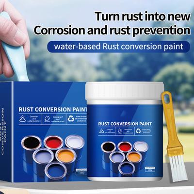 Water Based Rust Prevention Paint Transforms Corrosion Into Protective With Scratch Resistance for Metal Maintenance