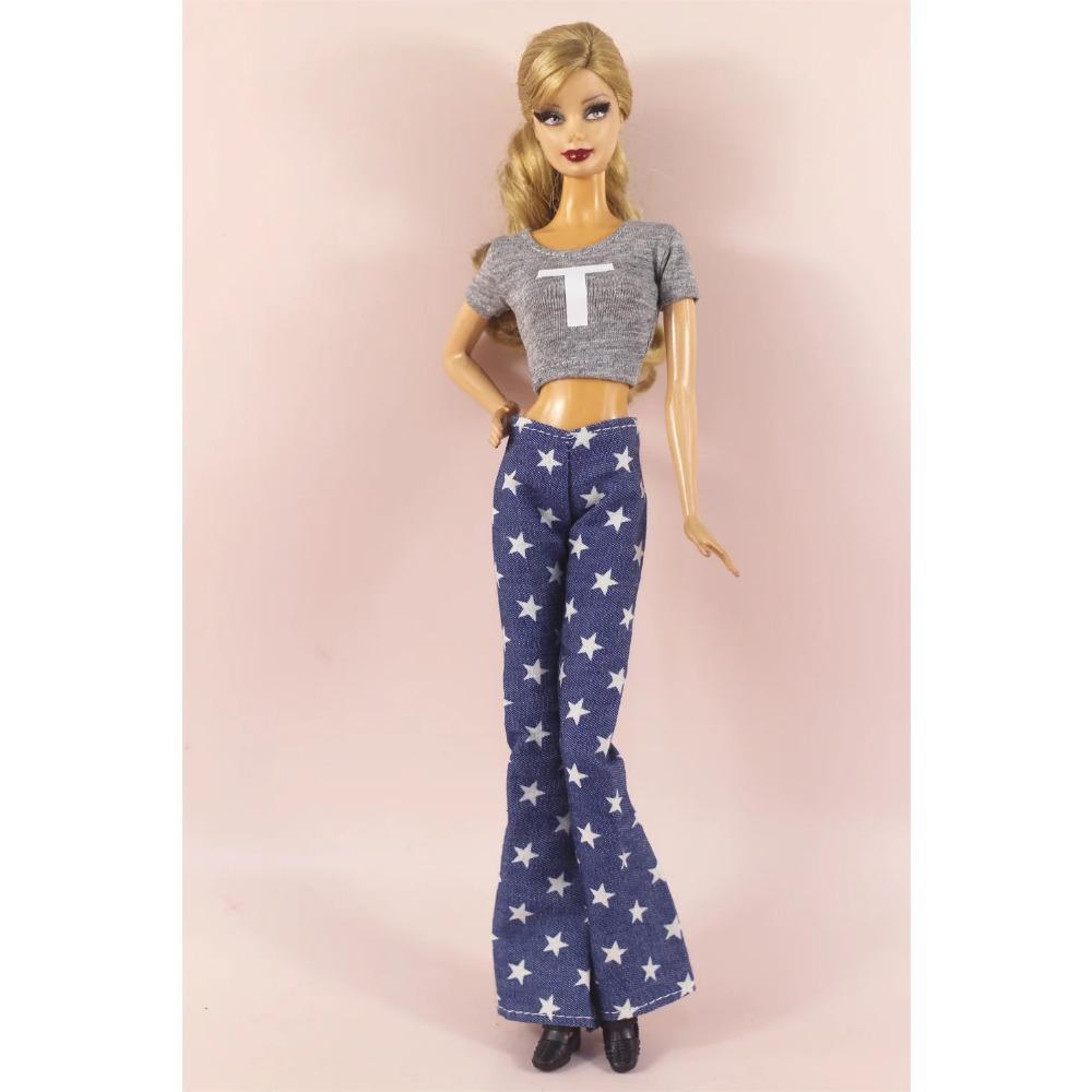 Handmade T-shirt Skirt Shorts Pants Outfit for 11.5 Inch 30cm Doll Many Style for Choice Gifts for Babie Doll Accessories