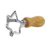 Zinc Alloy Biscuit and Dumpling Edge Embossing Cutter with Wooden Handle