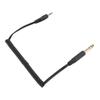 6.35mm to 3.5mm Coiled Cable Gold Plated Retractable Plug and Play Portable Sound Adapter Cable for