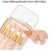 Luxury PU Waterproof Travel Cosmetic Bag Large Capacity Portable Toiletry Bag High-End Handheld Makeup Storage Organizer Bag