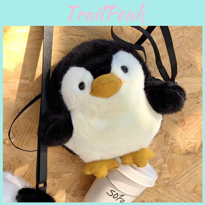 Shoulder Penguin Plush Bag Children Cartoon Crossbody Bag Outdoor Bag Storage
