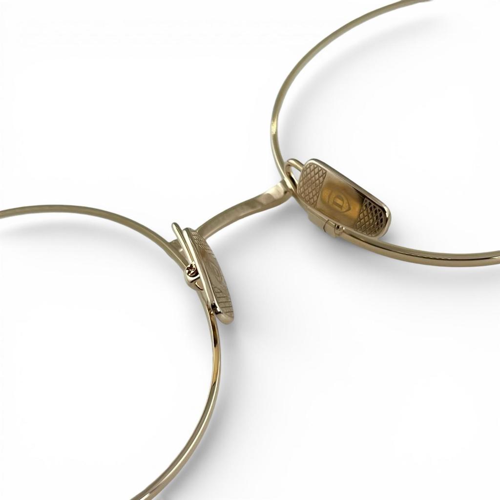 Excellent DITA Glasses BELIEVER(-) HYDE's Round Model gold mens DTX506 Used