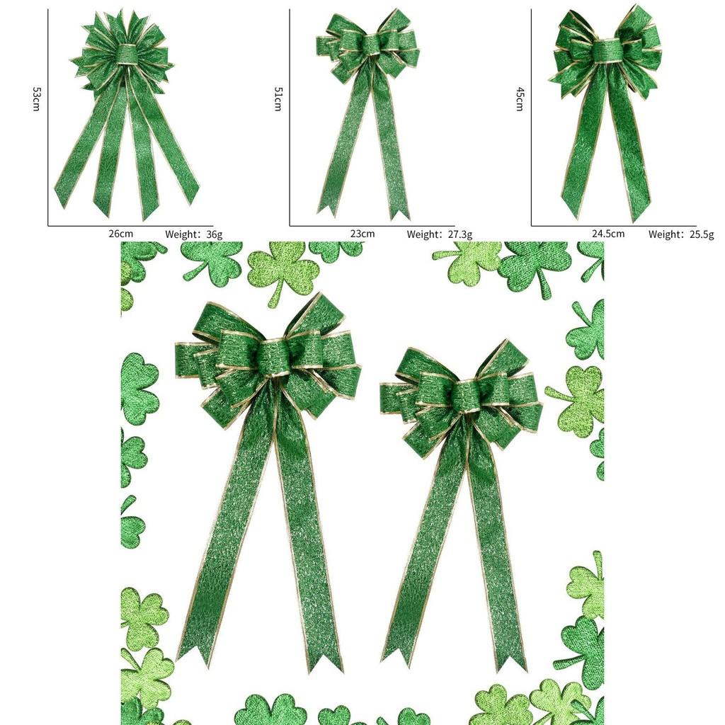 Charming Green Bow Accent For St Patricks Day And Irish Festival Decorations