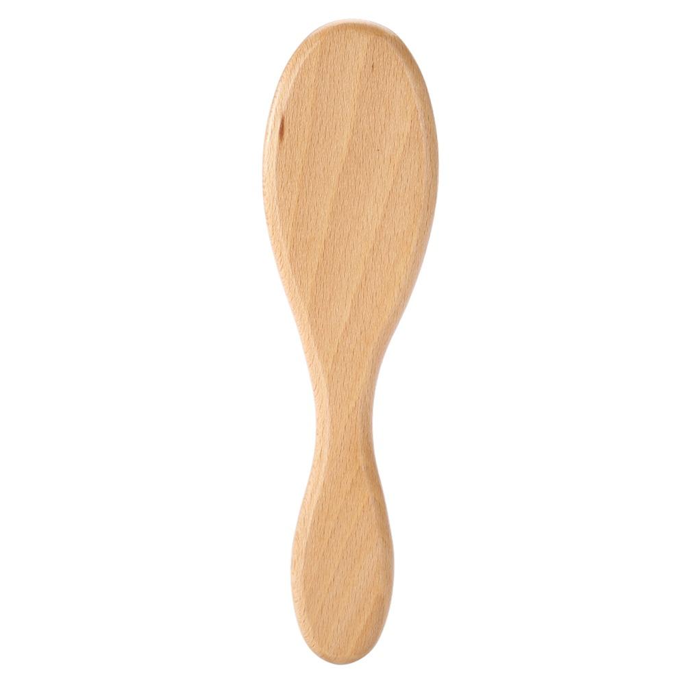 Soft Oil Head Brush Wooden Handle Hair Styling Brush Scalp Grooming Goat Hair Brush Home Use