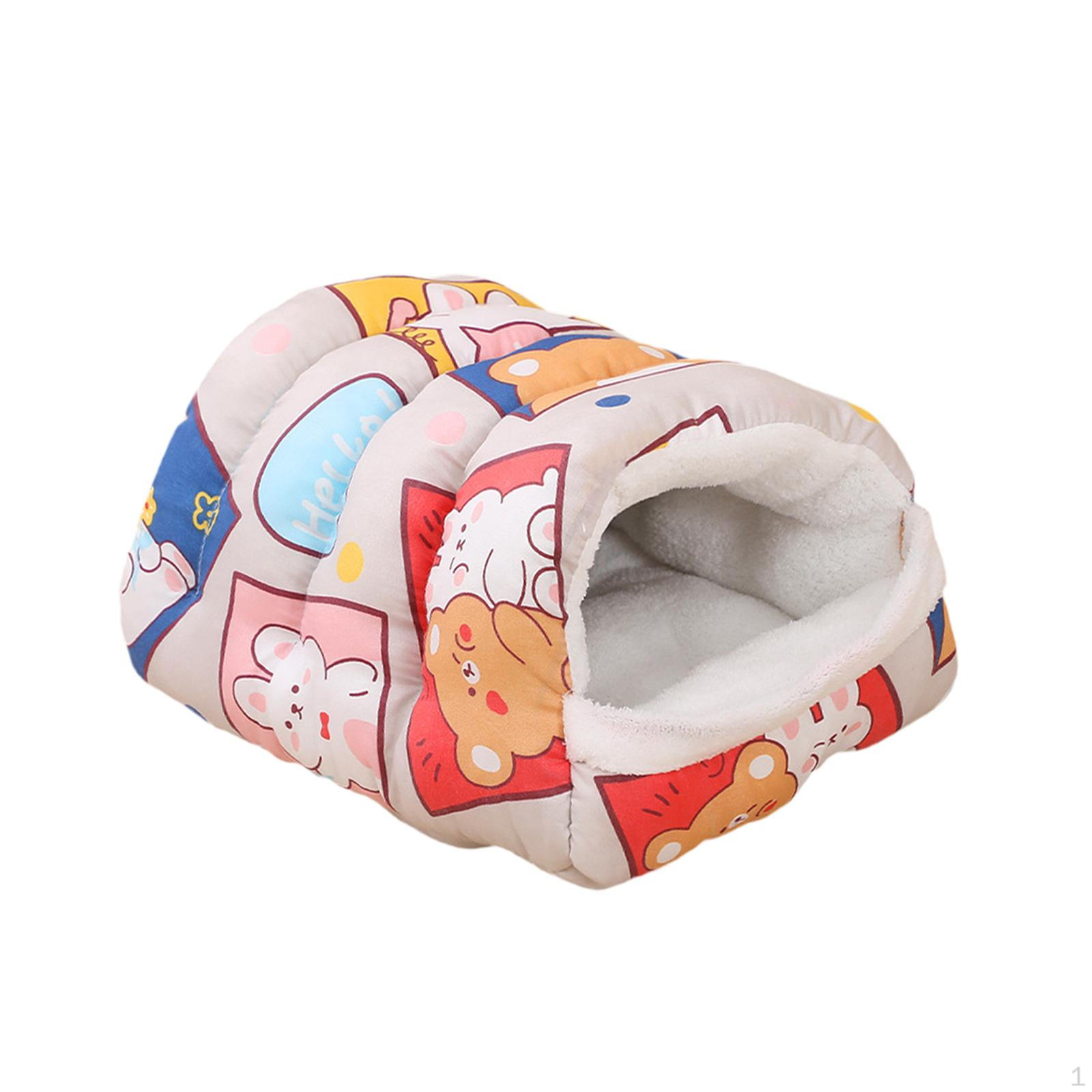 

Bed Cat Cave Pet Sleeping Made of Soft Polyester with Semi-Enclosed Structure for Hideaway M_Style A