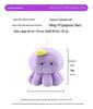Super Soft Cloud Jellyfish Doll: Large Plush Octopus Pillow for Bedside Hugging