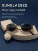 Retro Oval Street Style Sunglasses: Unisex Fashion Eyewear