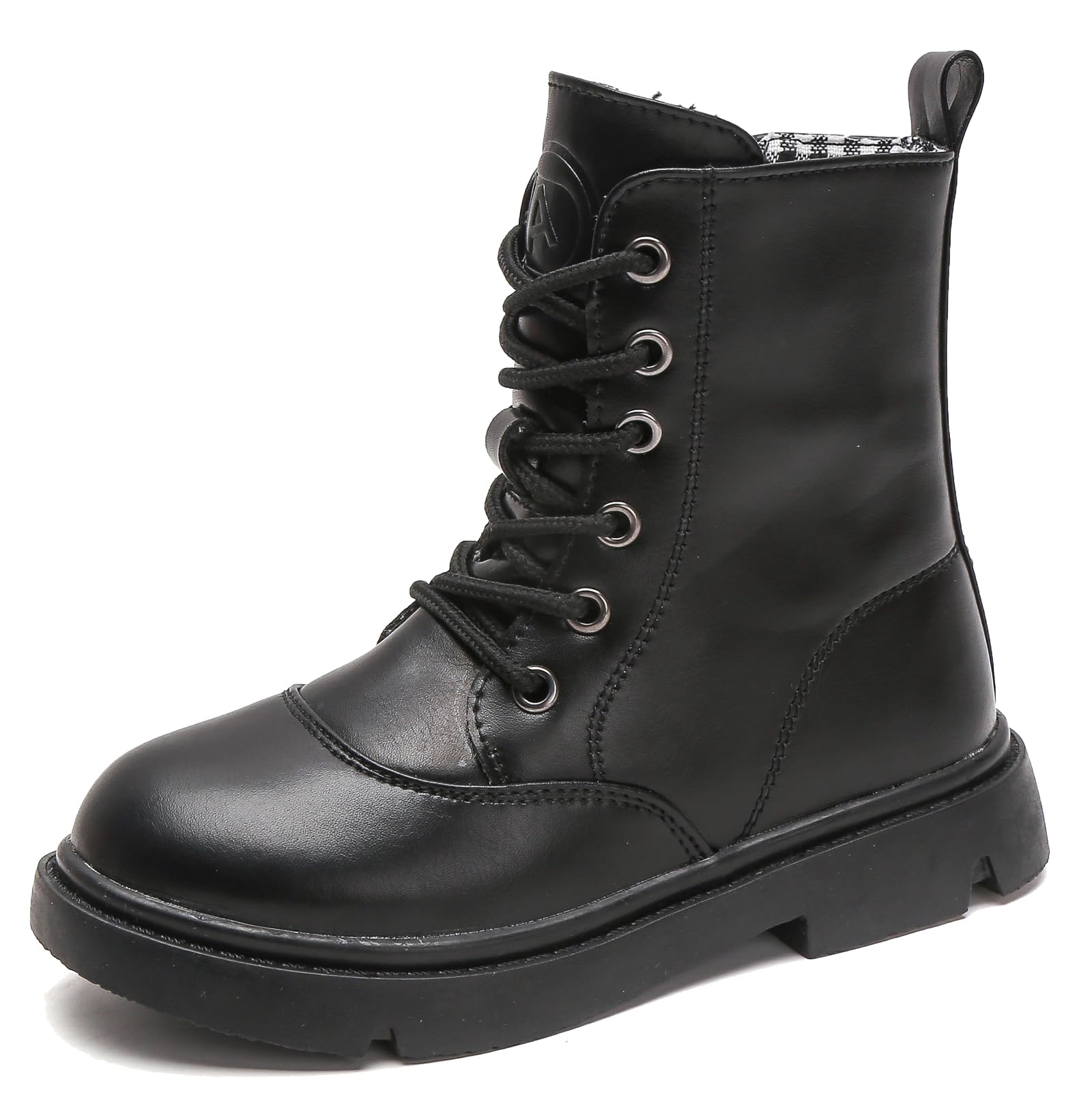 

WUIWUIYU Hakama Boots for Elementary School Boys and with or without and Easy to Walk in Winter Perfect for and Size Kids Lace-Up Girls, Boa, чёрный