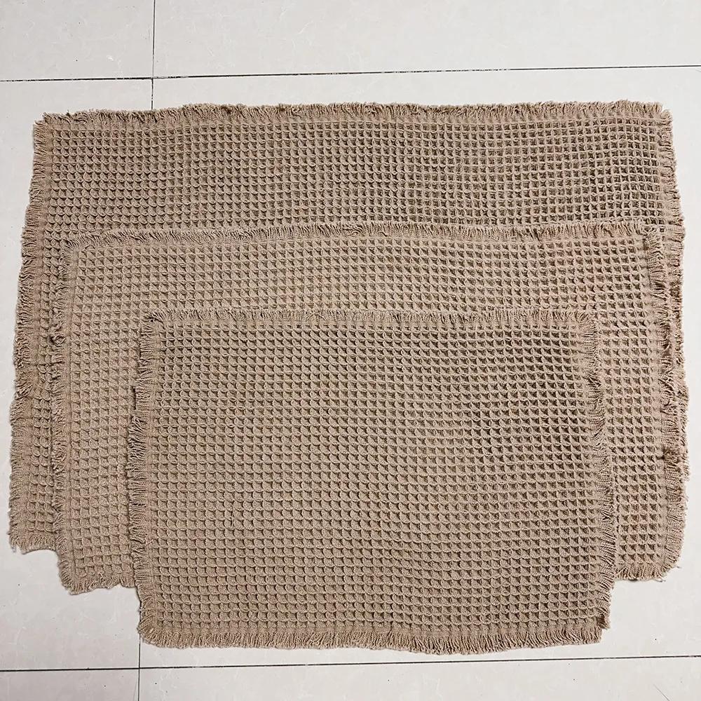 Tappetino da Bagno Waffle ad Asciugatura Rapida, Tappeto da Bagno Assorbente Antiscivolo, Tappetino Lavabile in Lavatrice per Ingresso e Doccia, Tappeto Cattura Sporco