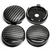 4 teile/satz 60mm mit 56mm Aluminium + Harz 3D Carbon Faser Muster Logo Auto Rad Center Hub Kappe staubdichte Abdeckung Felge Zubehör