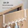 Over-the-Door Coat Rack & Shelf Combo - No-Drill Hanger for Bedroom & Doorway