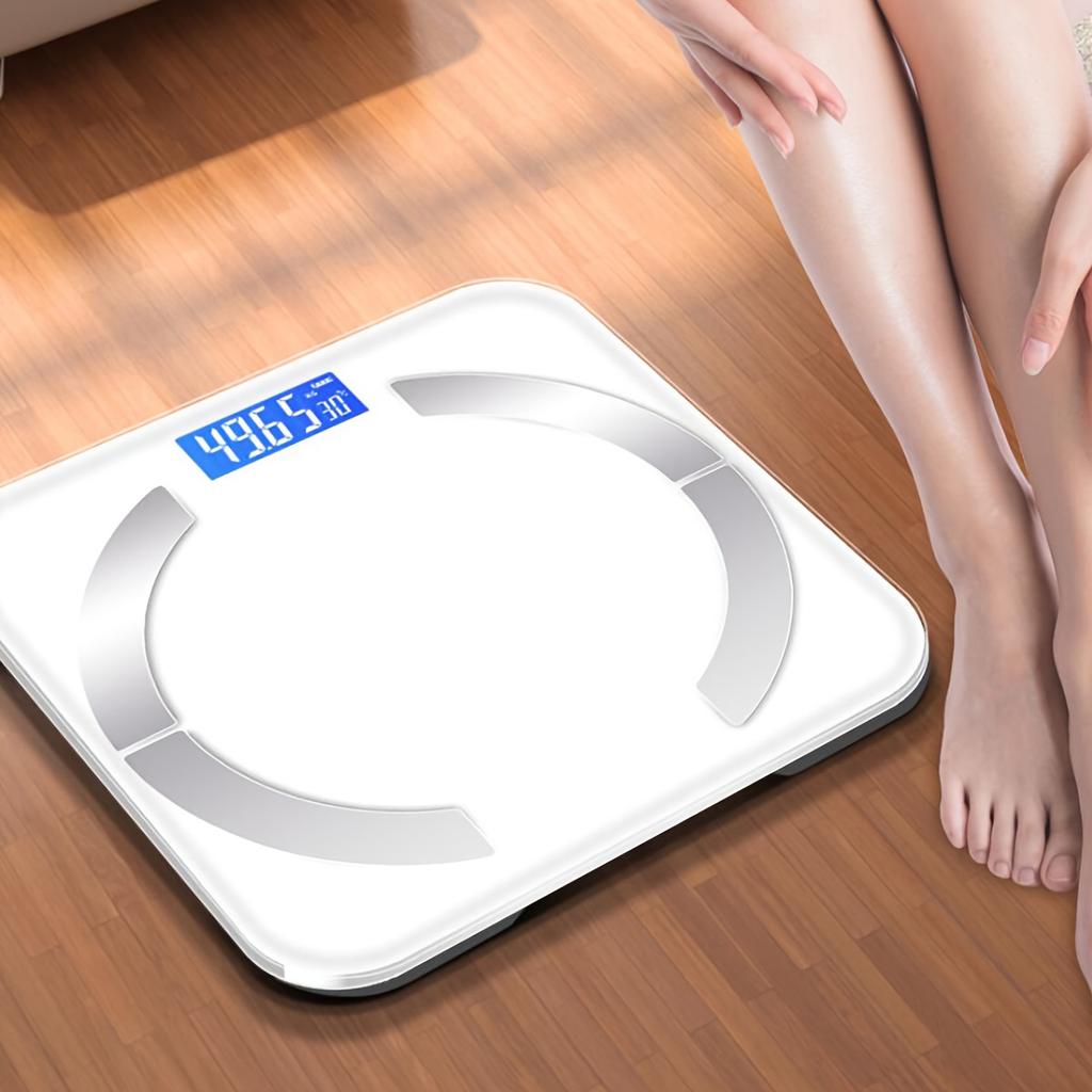 1pc Intelligent Digital LED Weighing Scale, Weighing Scale for Fat Measurement, Wireless AAP for Smart Phones.