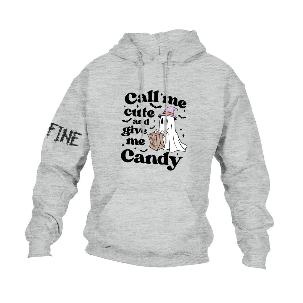 Men's Casual Hooded Loose Long Sleeve With Pocket Halloween Printed Sweatshirt