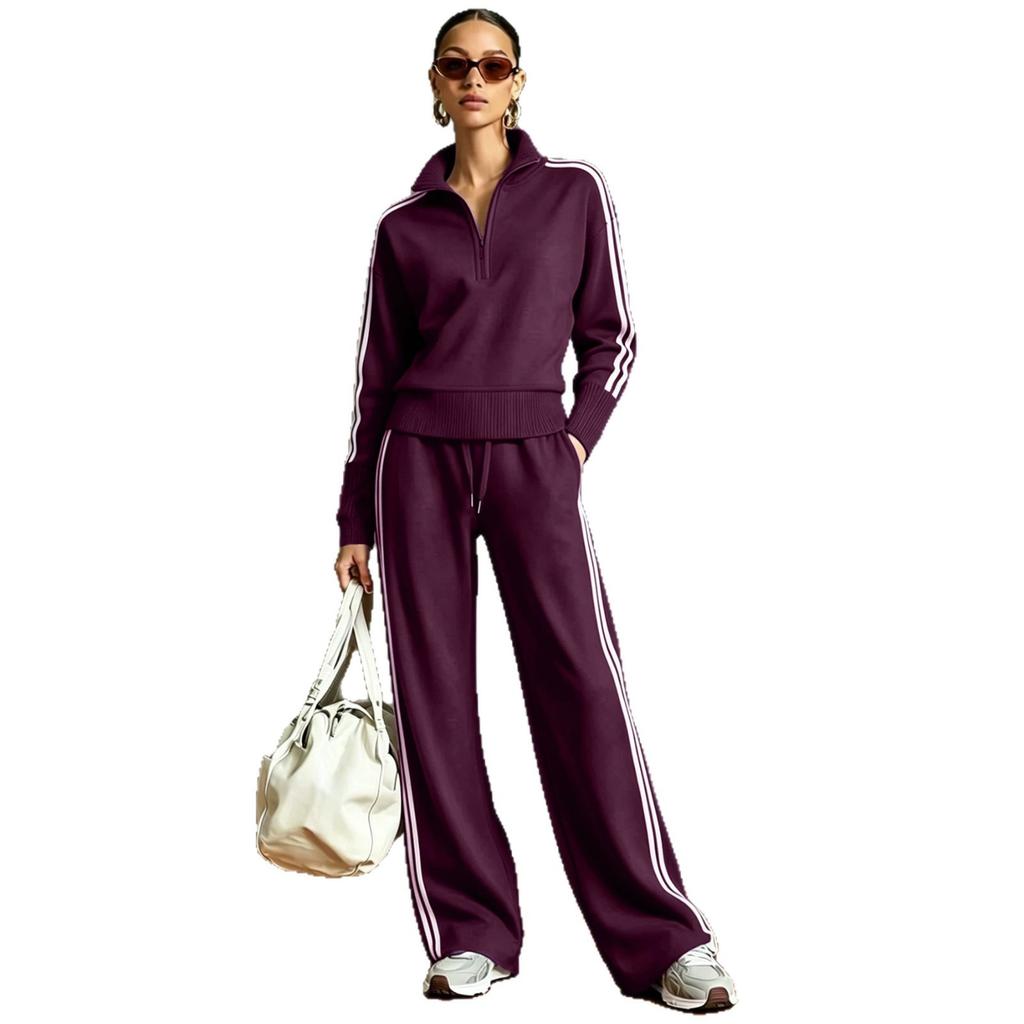 Autumn and Winter New Y2 Fashion Sportswear Lapel Long-sleeved Trousers Women's Suit