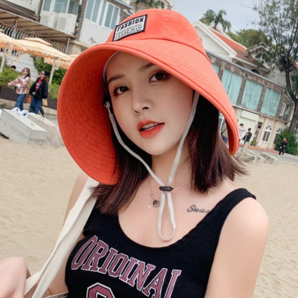 UV Protection Women Hat Fashionable Visor Big Brim Summer Hats Outdoors Sun Protection Breathable Sun Protection Caps