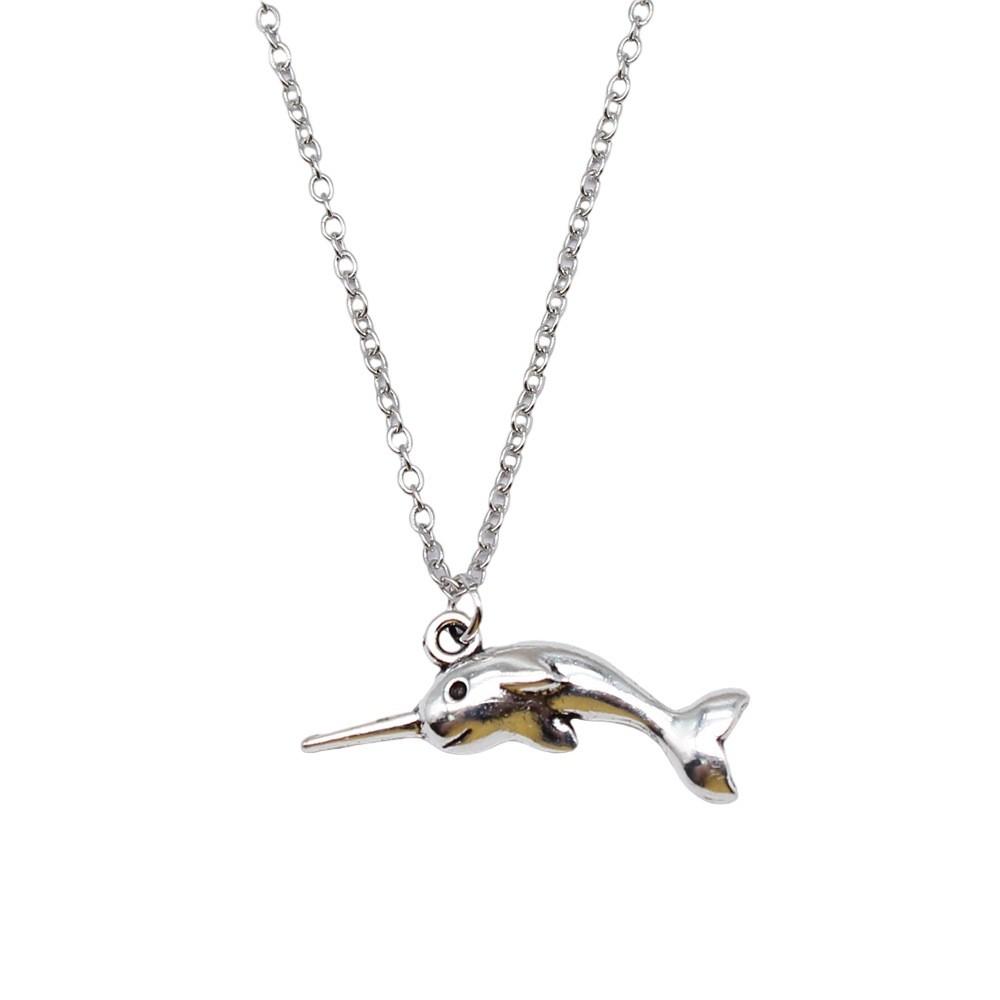 Snake Pendant Dragon Necklace Animal Jewelry Child Gifts 40cm Short Chain