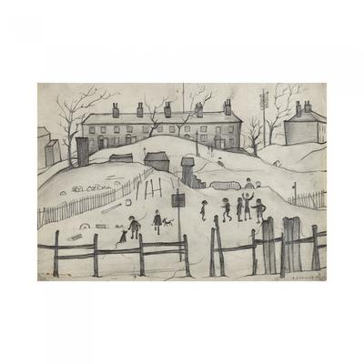 L.S. Lowry Houses In Broughton 1937 Print