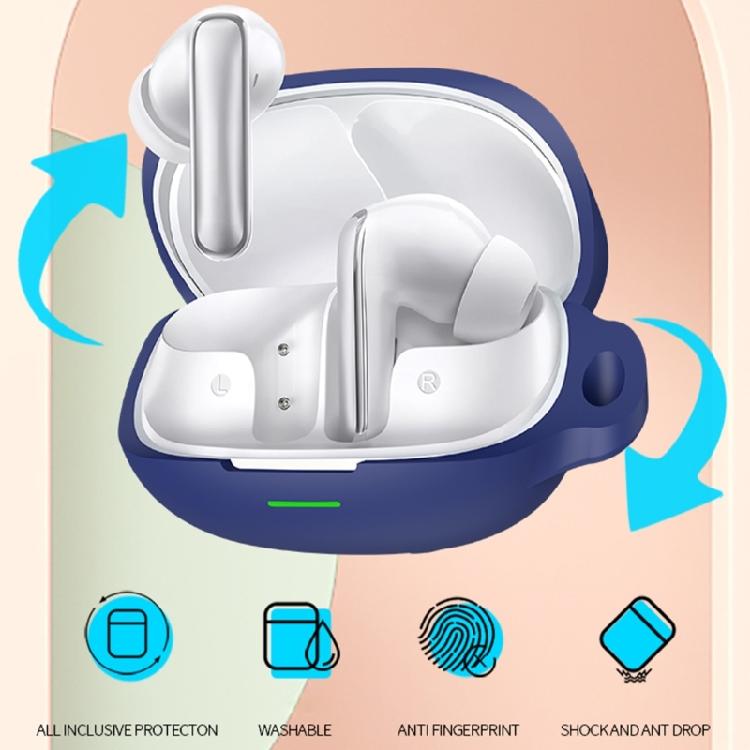 Daily Carry Charging Case Cover for MeloBuds N65, Silicone Earbud Sleeve with Side Attachment Detail and Full Cover