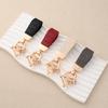 Luxury PU Leather Anti-Lost Motorcycle Car Keychain Pendant