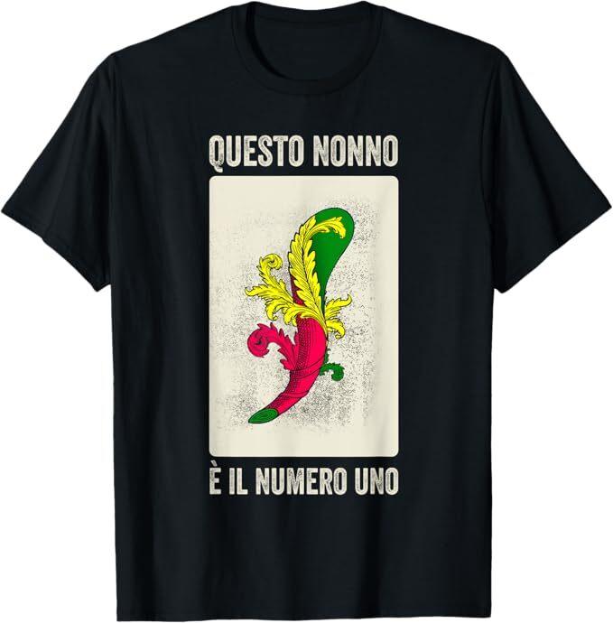 

Grandpa Italian Nonno Scopa Game Scopa-Cards T-Shirt 3XL