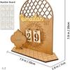 Eid Mubarak Adventskalender aus Holz für Ramadan Countdown Datumsverfolger 2026 Islamischer Feiertag DIY Geschenk für Kinder