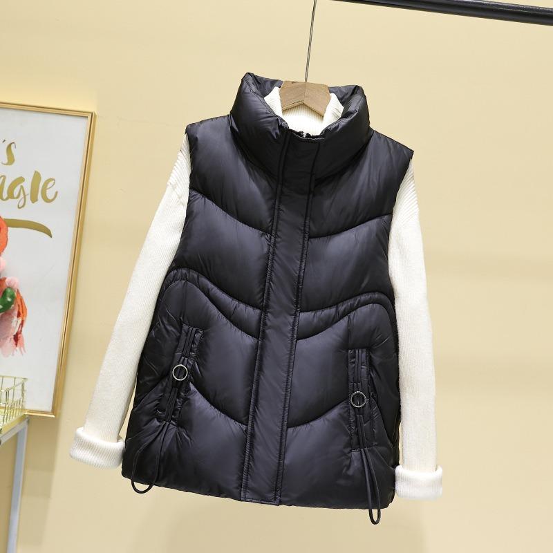 Loose down cotton vest women's winter short new fashion cotton vest jacket autumn and winter