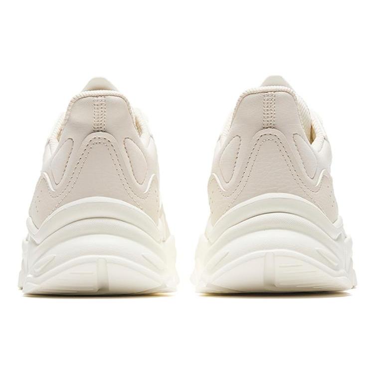 Anta Millennial Generation Cushioning Abrasion Resistant Slip Resistant Low top Casual Shoes Women's Ecru 922348826-1