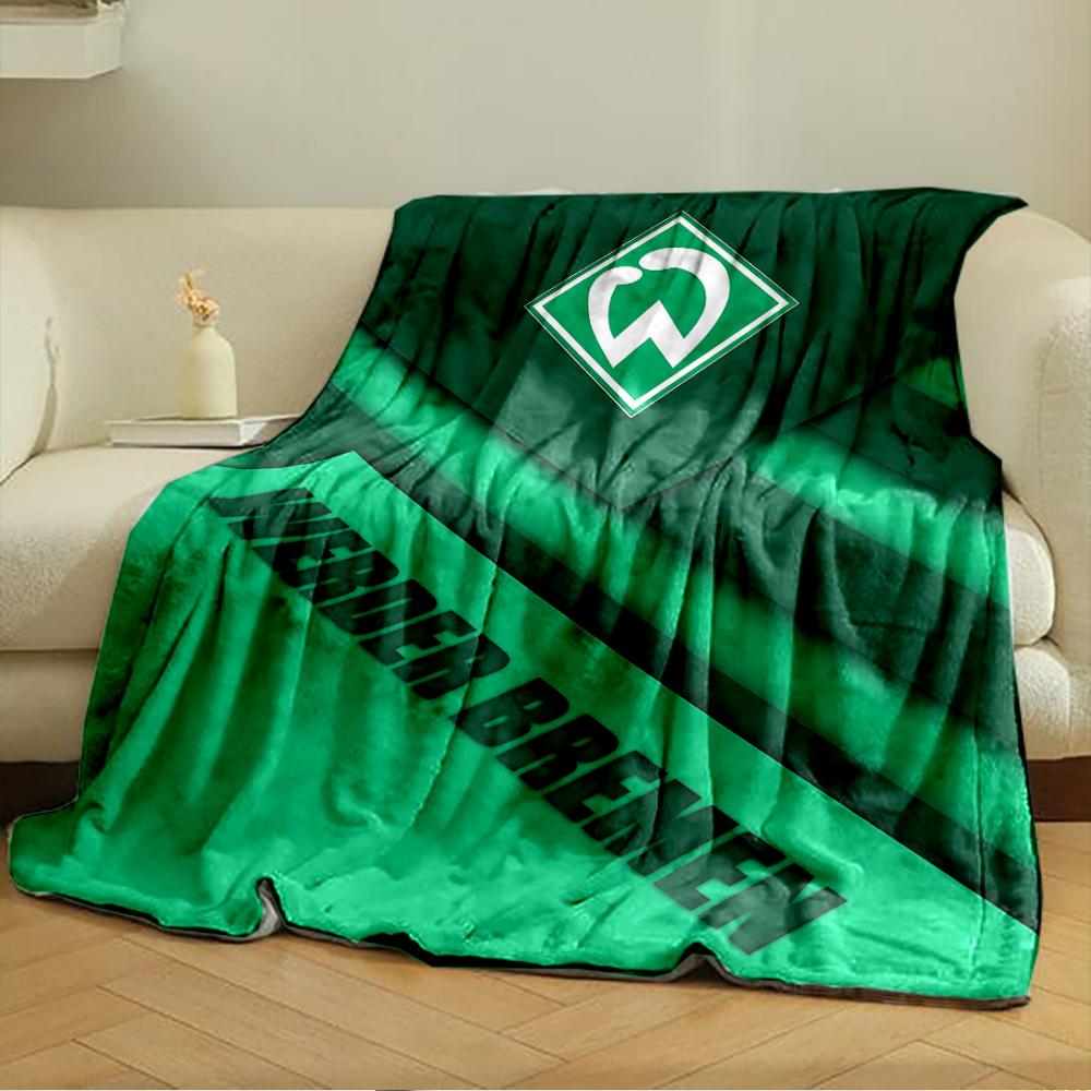 Werder Bremen Green Designed Flannel Blanket for Bedroom, Living Room, Sofa, and Nap