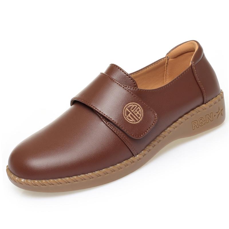 

Fashion AIYUQI 2025 new women s loafers Non-slip and comfortable flat soles Women shoes Large size shoes for middle-aged mothers female 35 коричневый