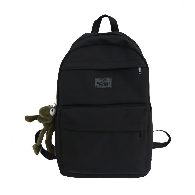 Lishen Solid Color Large Capacity Student Backpack