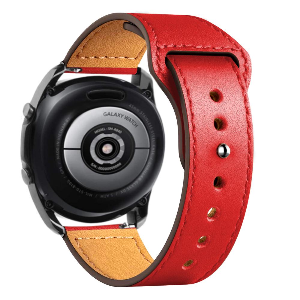 20mm 22mm watch Straps For Samsung Galaxy watch 7 FE 6 5 pro/4 Classic Leather bracelet amazfit bip/Huawei GT/2/3 Pro 4 5 6 band