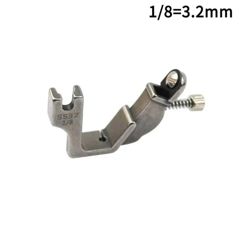 

S537 Pleated Wrinkled Presser Foot Right Guide Multifunctional Lockstitch Sewing Machine Feet Industrial Pressing Foot 3mm