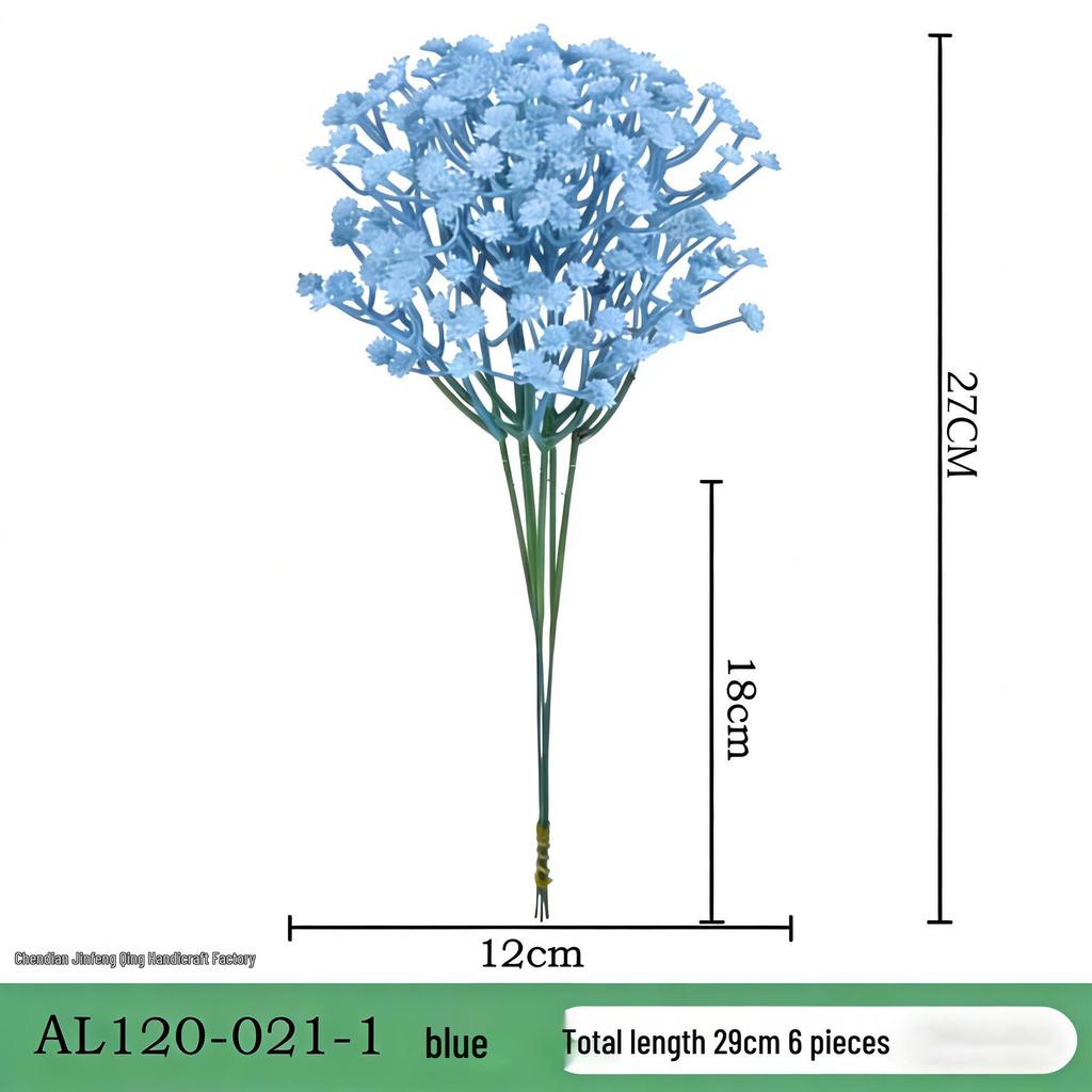 Baby's Breath Artificial Flower Hand Bouquet for Weddings, DIY Soft Rubber Floral Accessories